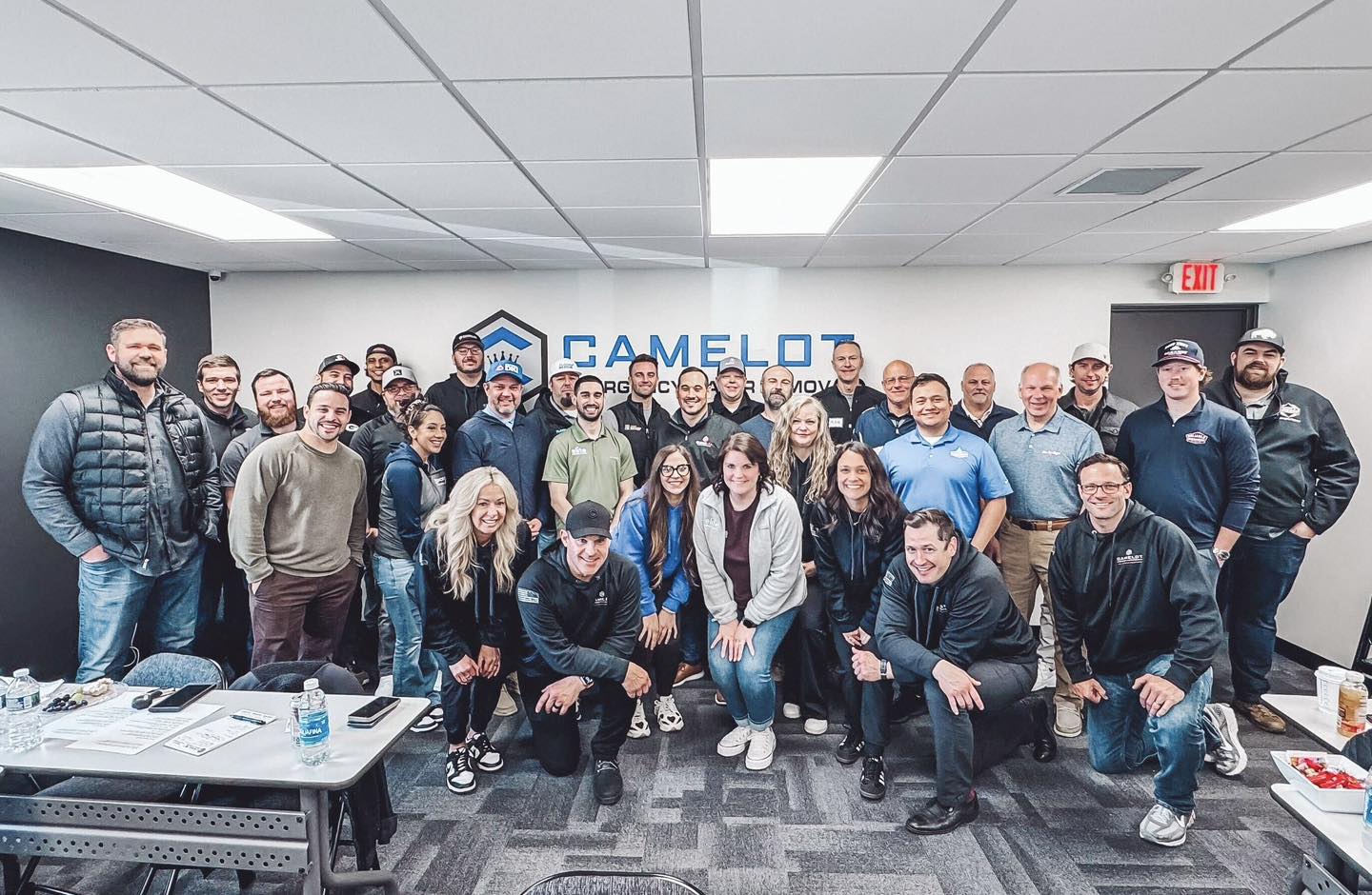 The Camelot Emergency Water Removal team at their Mid-Michigan office